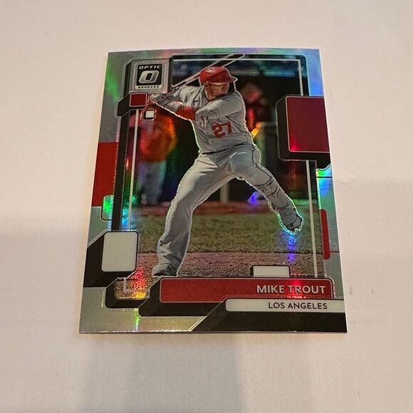 Trading Card - Red and Silver of Mike Trout refractor mint condition - Picture 2 of 3
